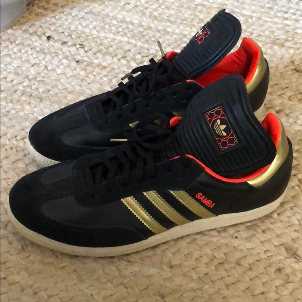 Rare Adidas Samba Classic Infrared Gold Black